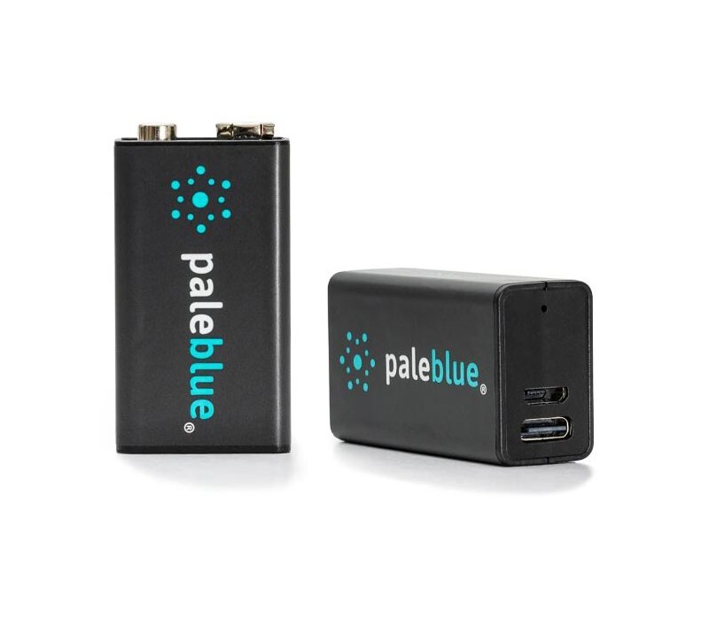 Pale Blue PBLPB9VC Lithium Ion Rechargeable 9V Batteries 2pk HRP