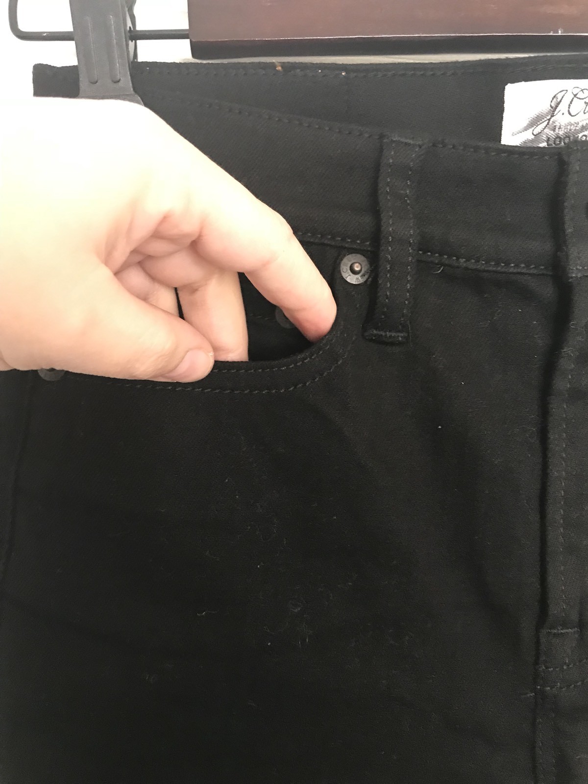 J.Crew 9" high-rise toothpick jean in black, size 25, SOLD OUT image 5