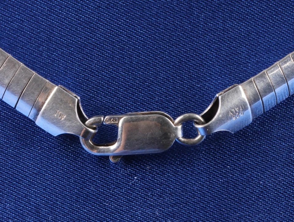 COLLAR COLGANTE PIEDRA ÓPALO ESTERLINA OMEGA FLEX COLLAR 35.6G 925 FINO 4567 Foto 4 de 4