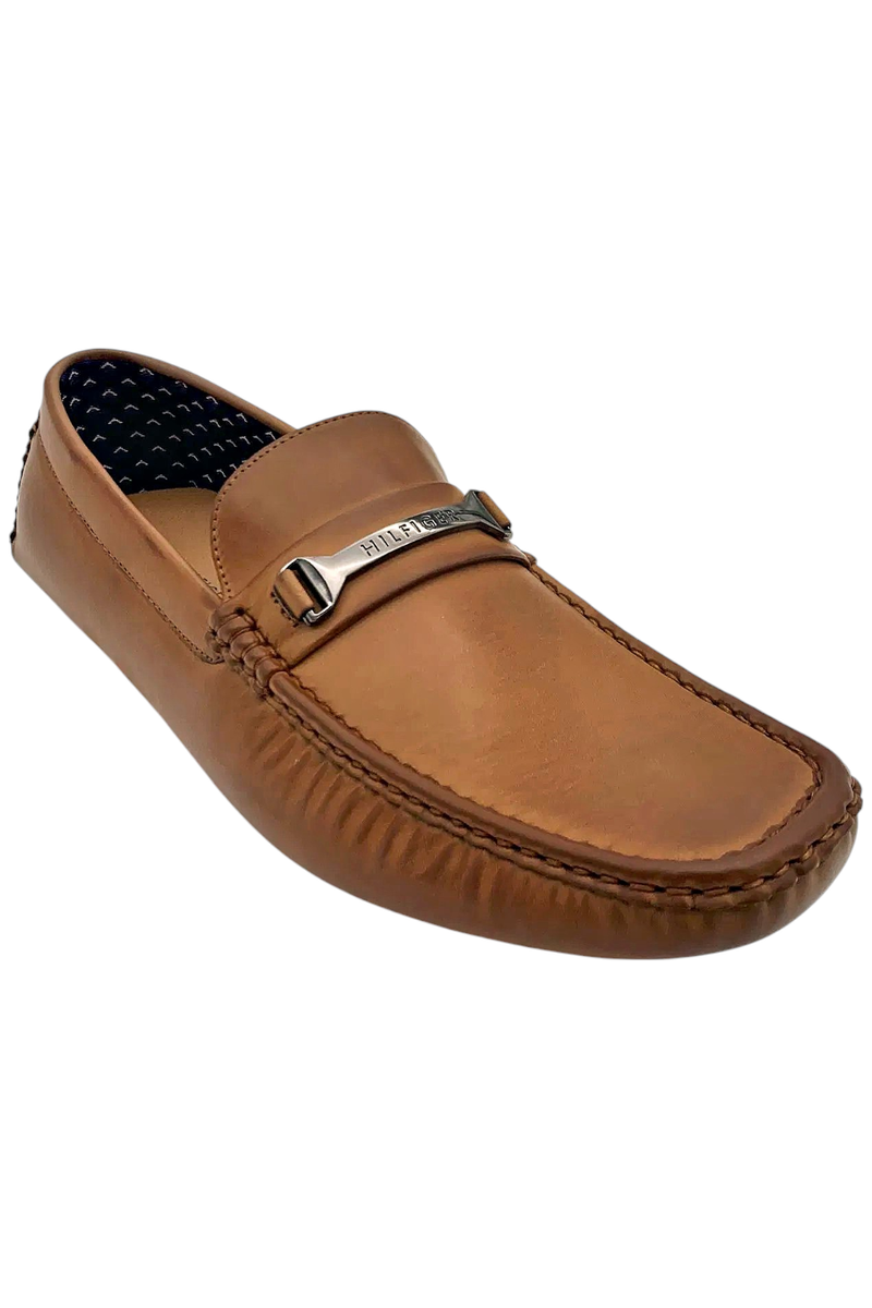 Tommy Hilfiger AXIN Leather Loafers Dark Natural Brown 8M Men\'s Tommy Hilfiger - Brandclub - Tommy Hilfiger Men main image 3