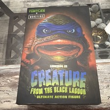 NECA TMNT x Universal Monsters  Leonardo as Creature from the Black Lagoon NEW