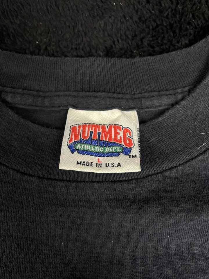 Vintage Detroit Lions Shirt Mens Large Black NFL Football Barry Sanders Tee 90s - Image 4 of 4