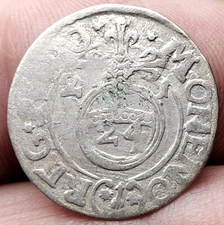 1621 Poland 3 Polker Silver coin SIGISMUND III