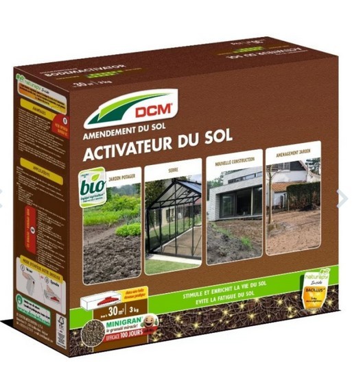Activateur de sol biologique 6 kg, amendement organique idéal pour stimuler la terre