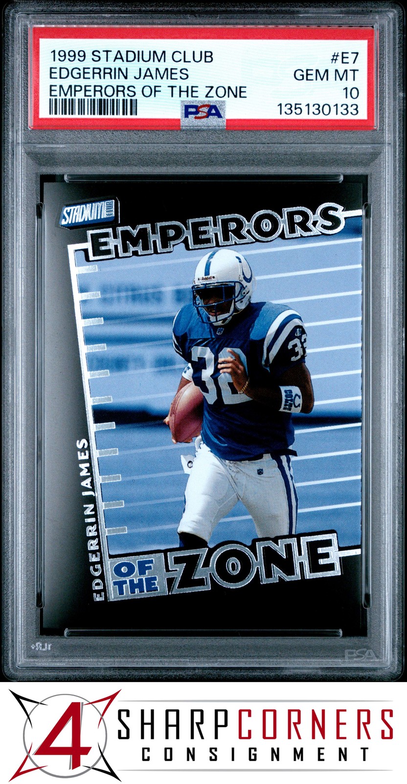 Edgerrin James Stadium Club Emperors of the Zone #E7 Base