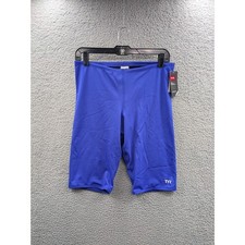  NWT TYR Men's size 38 Durafast Elite Jammers Competitive Swimsuit Royal Blue