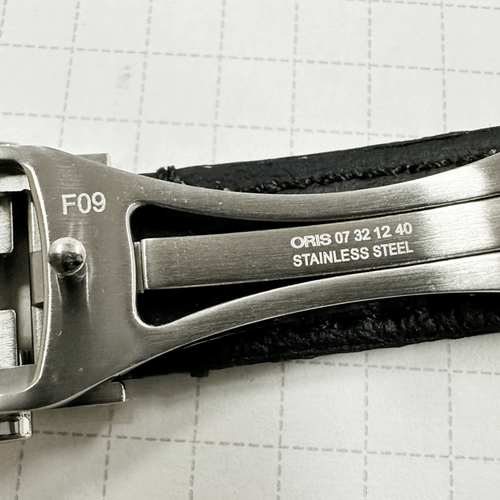 Genuine New ORIS 5 14 76 Leather Strap 14mm with D Buckle #507 - Picture 4 of 5