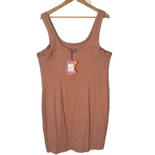 Yitty Plus Size Tank Dress Women's 3X Body Butter Stretch Athleisure Mini Dress