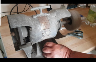 vintage black and decker bench grinder with buffer