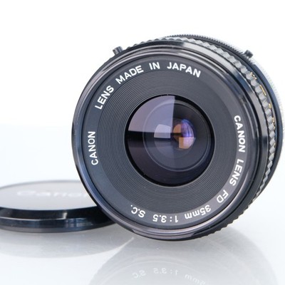 Canon FD 35mm f3.5 S.C Verschluss Weitwinkelobjektiv manueller Fokus Film SLR Mount