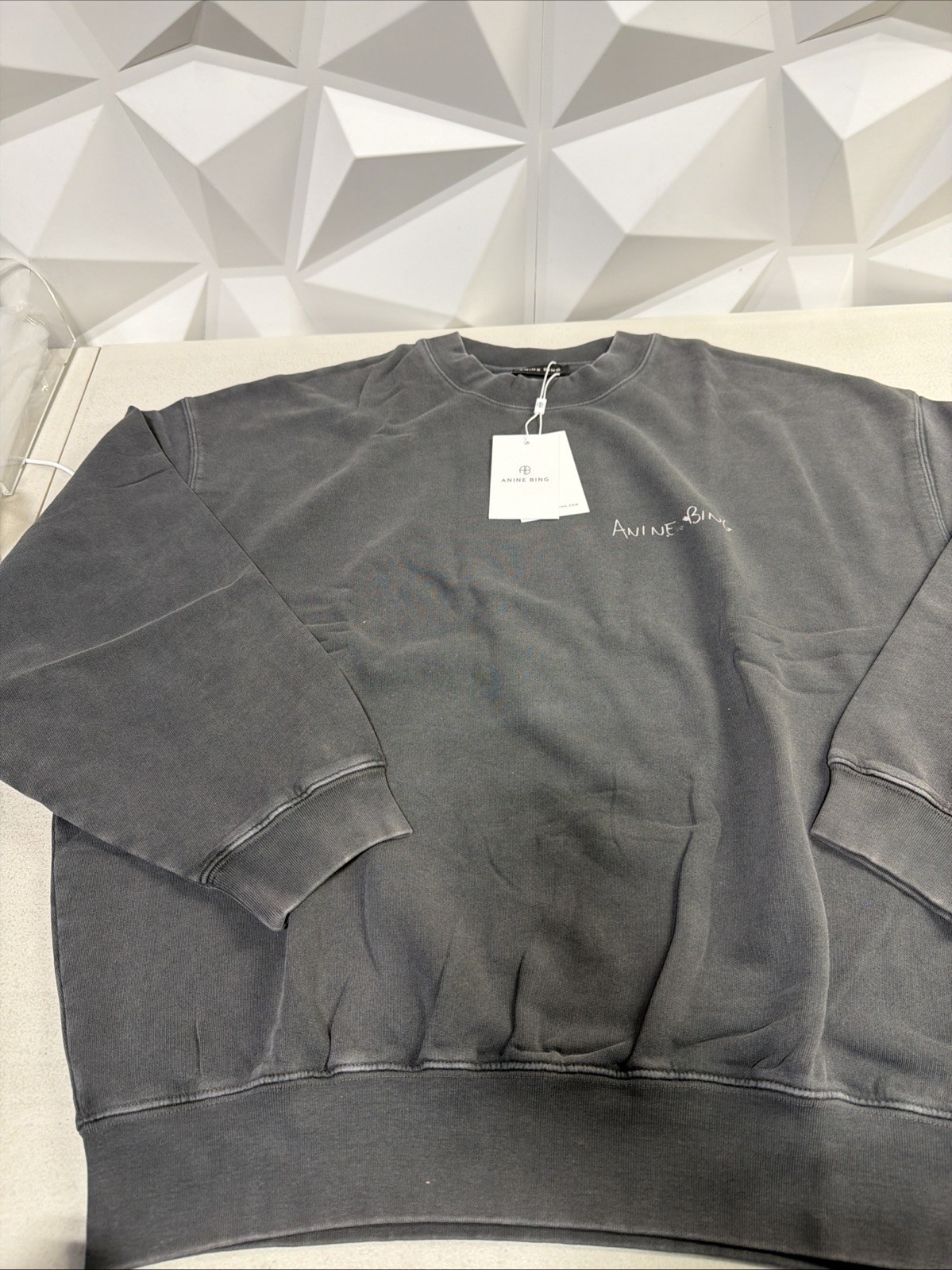 ANINE BING JACI SWEATSHIRT LYRICS SIZE MEDIUM image 2
