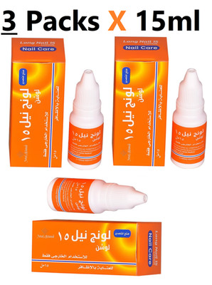 Nail 15 Lotion zur Nagelpflege mit Salicylsäure und Panthenol(3Packungen x 15ml)