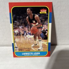 1986 Fleer #63 Fat Lever RC Denver Nuggets