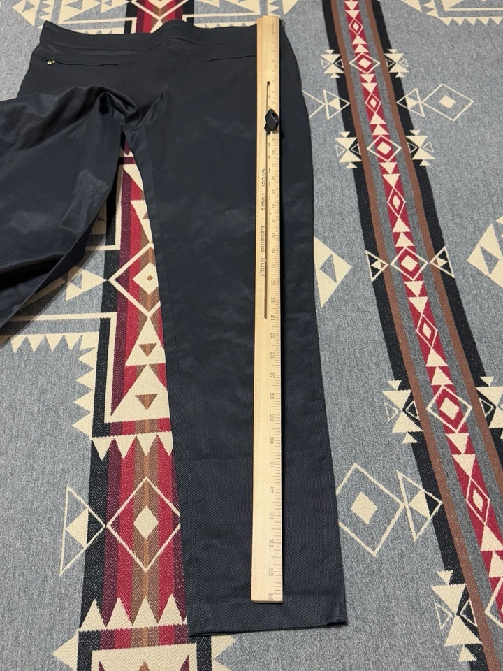 Pantalones Dolce & Gabbana 44IT/8 para mujer negros mezcla de algodón cremallera T33 Foto 2 de 4