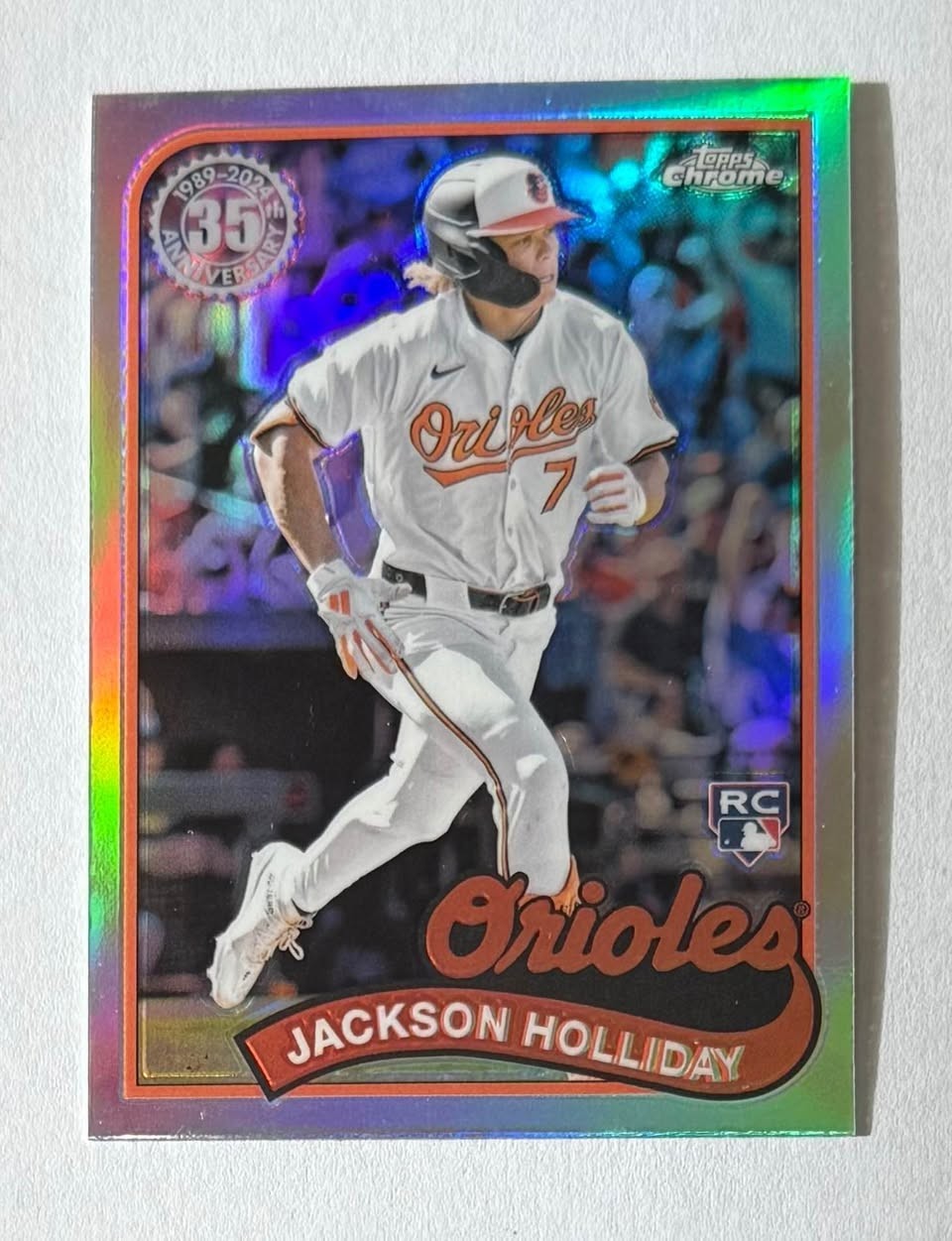 Jackson Holliday 2024 Topps Chrome Update - 1989 Topps #89CU-3 - RC