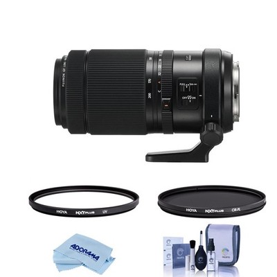 Fujifilm GF 100-200mm f/5.6 R LM OIS WR Lens, Bundle with Hoya 67mm UV+CPL Filte