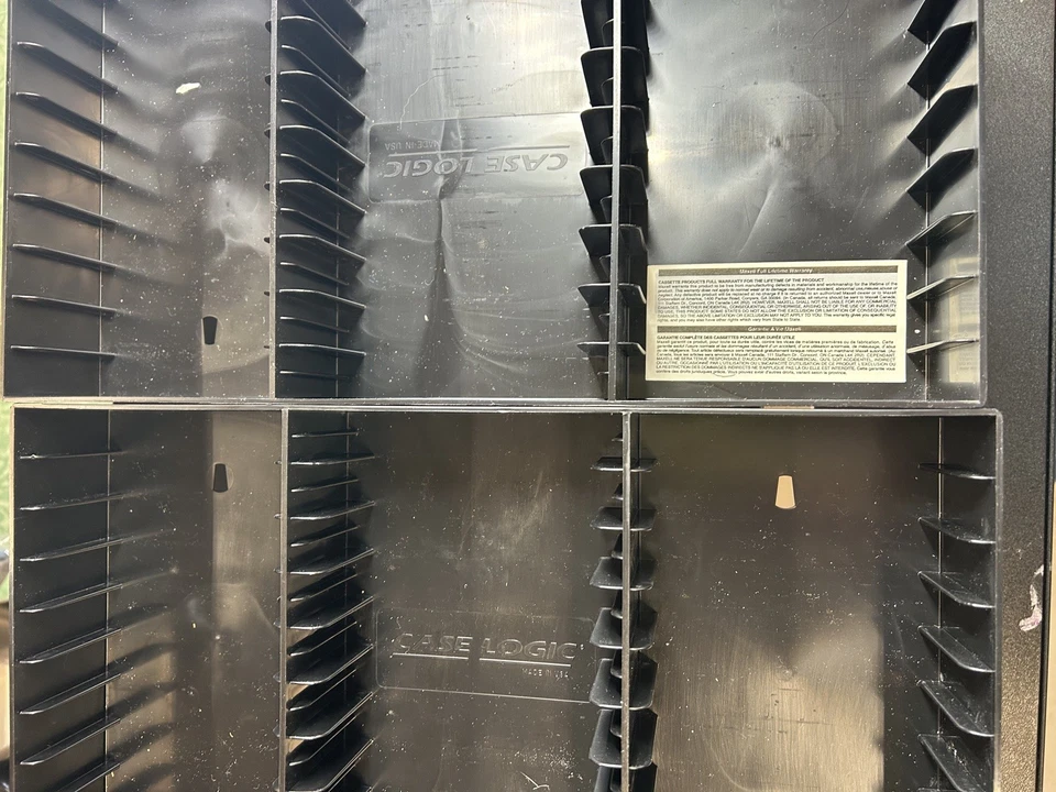 Vintage  Case Logic Cassette Tape  Tray T30 1990s LOT of 4  - Image 2 of 4