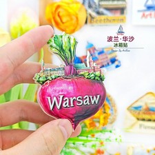 Poland Warsaw Beet Souvenir 3D Fridge Magnet Refrigerator Magnet Decoration