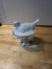Vintage Westmoreland Milk Glass Bird on Nest Covered Candy Dish Or Trinket Dish