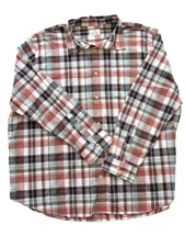 Mutual Weave Shirt Men 3XL Plaid Long Sleeve Relaxed Fit Button Up Casual NEW