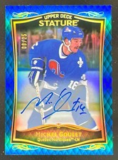 2024-25 Upper Deck Stature Auto Blue #29 Michel Goulet Autograph Auto /25
