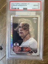 2023 Topps Chrome Gunnar Henderson Logofractor SP #2 PSA 10