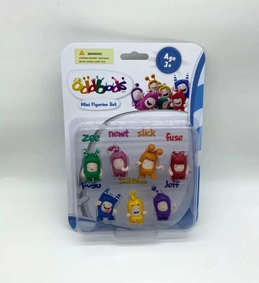 Oddbods Action Figure Toy Set Fuse Jeff Zee + Mini Figurines | Ages 3+