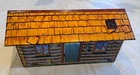 Vintage Marx 1950's Log Cabin Western Tin litho