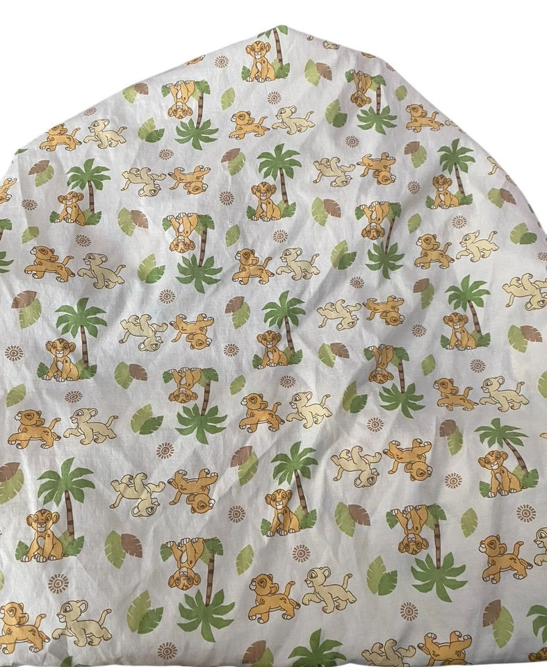 Sábana Cuna Ajustable Bebé Rey León De Colección Disney Simba Palmeras Años 90 LEER Foto 2 de 4