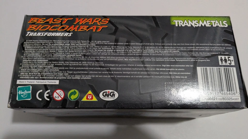 1998 Transformers Beast Wars Transmetals Optimus Primal Hasbro new boxed figure - Image 4 of 4