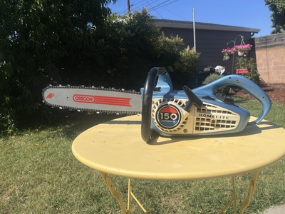 #ad Homelite 150 Automatic Blue Magoo Chainsaw Runs On Fuel Down Carb Very Clean $210.00