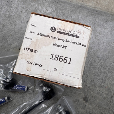 Unplugged Performance Tesla Model 3 Adjustable Front/Rear Sway Bar End Link NEW!
