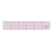 Westcott W-10 6-Inch 8ths Graph Ruler, Transparent, 1 x 6 in color may vary