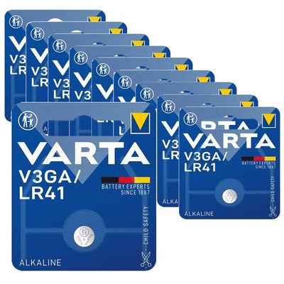 10x Varta V3GA AG3 LR41 LR736 392  1,5 V Knopfzellen Alkaline Uhren Batterien