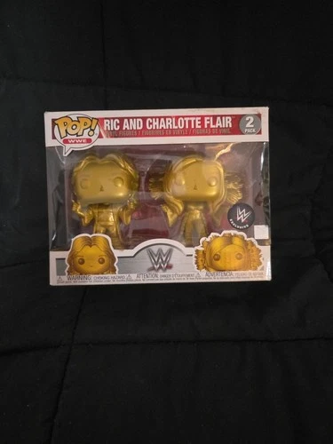 Funko Pop! Ric and Charlotte Flair 2-Pack Vinyl Figures WWE Shop Exclusive
