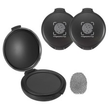 3Pcs Fingerprint Ink Pads for Office Supplies, Black