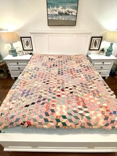 Very Old Colorful Quilt 79x60