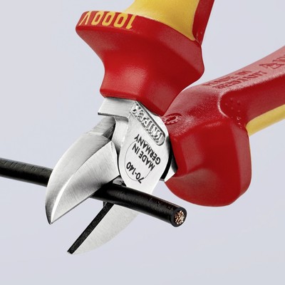 Knipex  70 06 140 VDE Seitenschneider mit Facette 140 mm