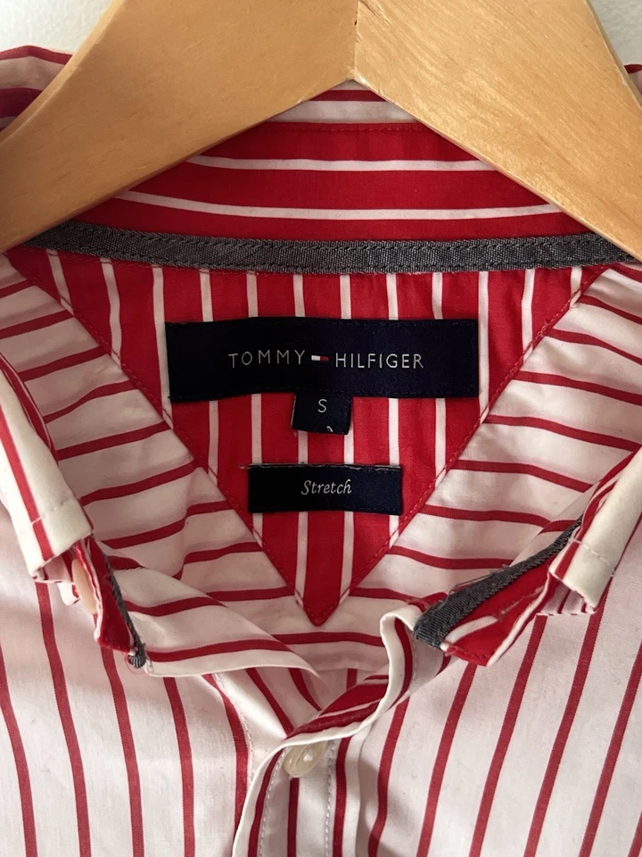 Men’s Tommy Hilfiger Striped Shirt - Size Small - Stretch Fit - image 2 of 3