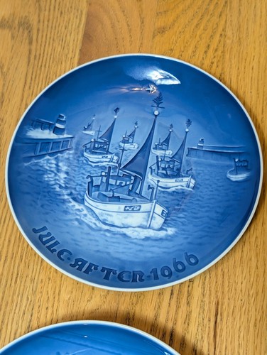 6 Bing & Grondahl Copenhagen Porcelain Christmas Plates Jule After 60s 70s - Picture 2 of 11