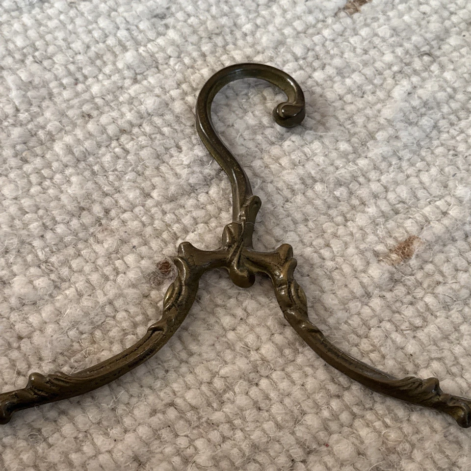 Messing Kleiderbügel Vintage Kleiderhänger Rockbügel Retro Rar - Bild 2 von 4