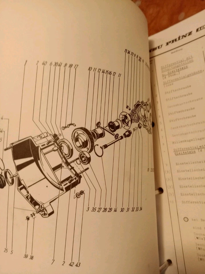 NSU Prinz 1000 1000C Catalogo Ricambi Ersatzteile - Immagine 4 di 4