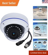 5MP 4MP 180 Degree Wide Angle Dome Security Camera HD-TVI/CVI/AHD/960H Analog...