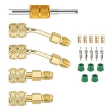 R410A Adapter 5/16" Female SAE to 1/4" Male Flare For Vacuum Pump Connection