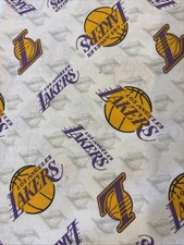 100 Cotton Los Angeles Lakers 44inch x 1 Yard