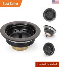 3-1/2 Inch Rustproof Kitchen Sink Drain ORB Assembly   Elegant Stainless Steel