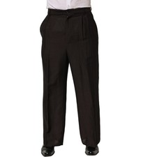 DOLCE & GABBANA Pants Brown Linen Straight Men Dress Trouser IT48/W34/M 1200usd