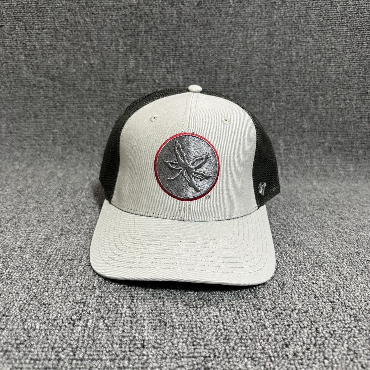 '47 Brand Ohio State Buckeyes Trucker Snapback White Black OSFA Hat