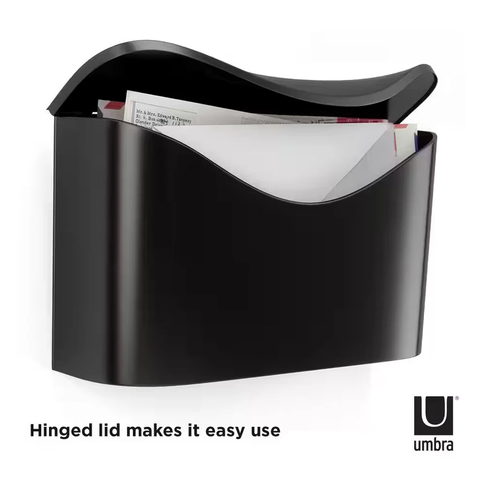 Postino Mailbox Entryway in Black - Image 4 of 4