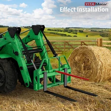 Heavy Duty Pallet Fork Attachment 50" Frame and 48" Fork Blades for John Deere